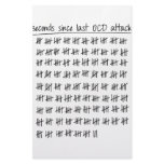 Obsessive Compulsive Disorder OCD Tally Stationery Paper
