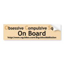 Obsessive Compulsive Squid Bumper Sticker bumper stickers by dndartstudio Obsessive Compulsive Squid Bumper Sticker bumper stickers