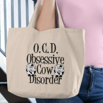 Obsessive Cow Disorder Tote Bags