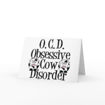 Obsessive Cow Disorder Greeting Cards