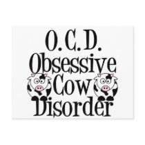 Obsessive Cow Disorder Postcards