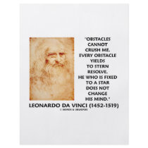Obstacles Cannot Crush Me Fixed To A Star Quote flyers