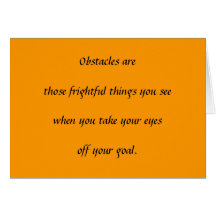 Obstacles Card