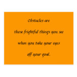 Obstacles Postcards