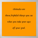Obstacles Posters