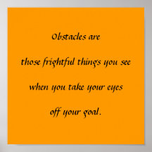 Obstacles Posters
