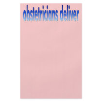 Obstetricians Deliver Pun Flyer Design