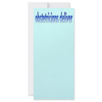 Obstetricians Deliver Pun Custom Rack Cards