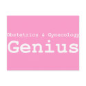 Obstetrics & Gynecology Genius Gifts postcards