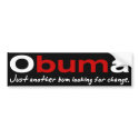 Obuma-Just another bum Bumper Sticker bumper stickers by republicanswag08 Obuma-Just another bum Bumper Sticker bumper stickers