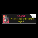 OBUMMER: A New Error of Socialism Begins bumper stickers