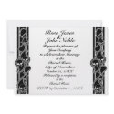 Obverse (Black) Wedding Invitation