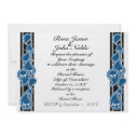 Obverse (Blue) Wedding Invitation