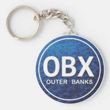 OBX Beach Tag Key Chains