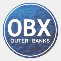 OBX Beach Tag stickers