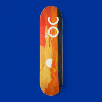 OC California Sunset Ocean Skateboard Deck by ScenicEarthStudios OC California Sunset Ocean Skateboard Deck