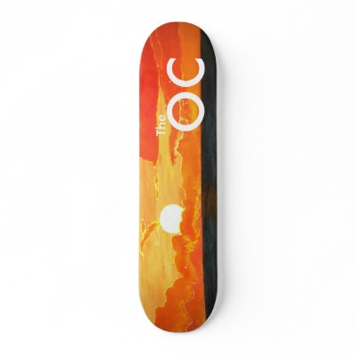OC California Sunset Ocean Skateboard Deck from Zazzle.com : beach fashion beach fun california beaches toys skateboards