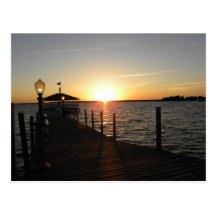 OC gazebo sunset Post Card