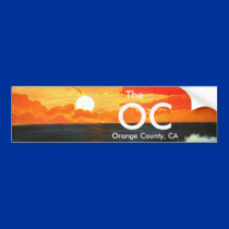 OC Orange County California Bumper Sticker Art bumper stickers