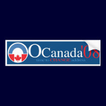 OCanada copy bumper stickers