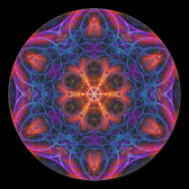 Ocanayia Fractal Mandala Sticker stickers