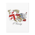 O'Casey Family Crest postcards by coatsofarms O'Casey Family Crest postcards