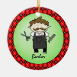 Occupation Barber  Christmas Personalized Christmas Tree Ornaments