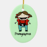 Occupation Photographer Female Personalized Custom Christmas Tree Ornaments