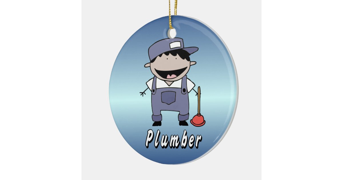 occupation plumber custom personalized ceramic ornament occupation plumber custom personalized ceramic ornament