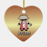 Occupation Priest Religious Clergy  Personalized Christmas Tree Ornament