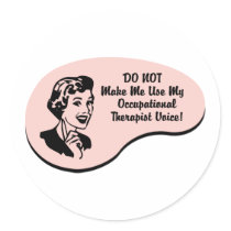 Occupational Therapist Voice Stickers