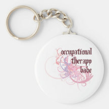 Occupational Therapy Babe Keychain