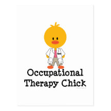 Occupational Therapy Chick Postcard