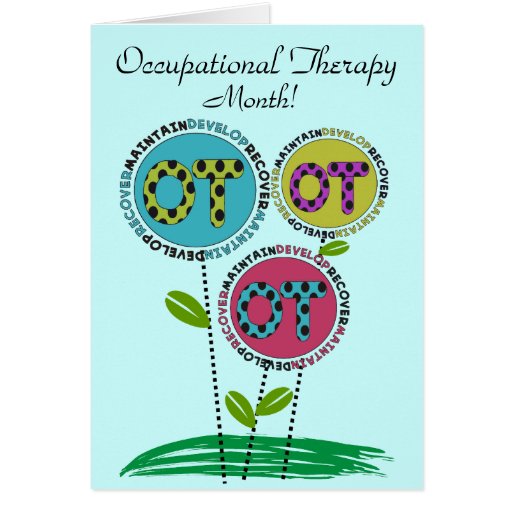 Occupational Therapy Month Card Zazzle