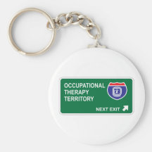 Occupational Therapy Next Exit Keychain