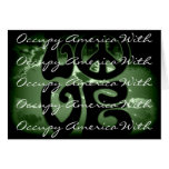 occupy america with love greeting cards