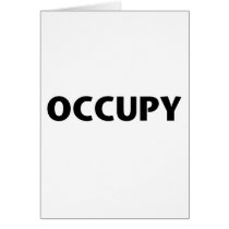 Occupy (Black on White) Cards