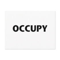 Occupy (Black on White) Postcards
