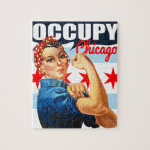 Occupy Chicago Rosie the Riveter Puzzle