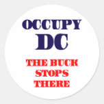 Occupy DC - The Buck Stops There Stickers