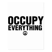 Occupy everything postcard