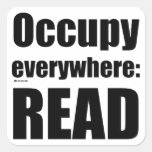 Occupy Everywhere Square Sticker
