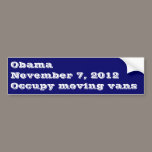 Occupy Moving Vans Obama bumper stickers