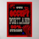 Occupy Portland OWS protest 99 percent strong posters