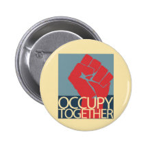 Occupy Together Protest Art Occupy Wall Street Buttons