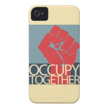 Occupy Together Protest Art Occupy Wall Street iPhone 4 Case-Mate Case