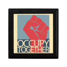 Occupy Together Protest Art Occupy Wall Street Gift Box
