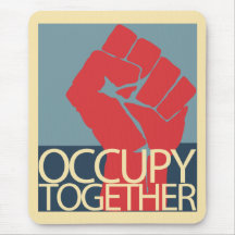 Occupy Together Protest Art Occupy Wall Street Mouse Pads