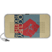Occupy Together Protest Art Occupy Wall Street Portable Speaker