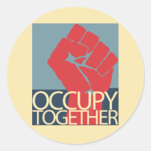 Occupy Together Protest Art Occupy Wall Street Sticker